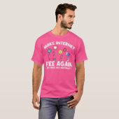 Grappig Maak Internet Weer Gratis Internetneutrali T-shirt (Voorkant volledig)