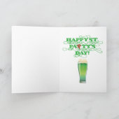 Grappig maak je groen op St. Patty's Day Kikker Kaart (Binnen)