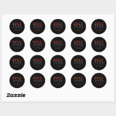 Grappig Maak Moederdag weer geweldig Trump Rood Ho Ronde Sticker (Vel)