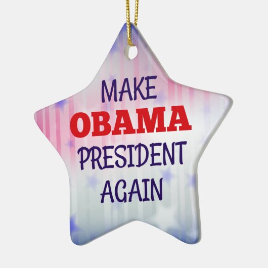 Grappig "Maak Obama weer President" Keramisch Ornament (Links)