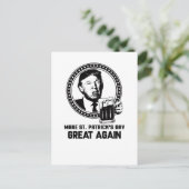 Grappig Maak St. Patrick's Dag weer Groot Briefkaart (Staand voorkant)