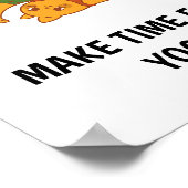 Grappig Maak tijd voor yoga Wall art Poster (Hoek)