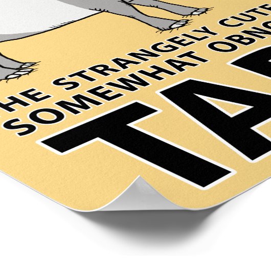 Grappig, maar onaangenaam Tapir Poster (Hoek)