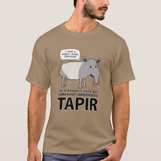 Grappig, maar onaangenaam Tapir T-shirt (Voorkant)