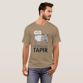 Grappig, maar onaangenaam Tapir T-shirt (Voorkant volledig)
