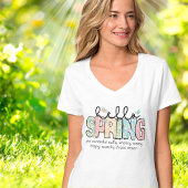 Grappig Maar Ware Hallo Lente V-Hals T-Shirt