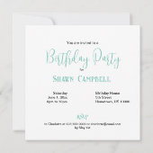 GRAPPIG MAF MONSTER TAART VERJAARDAG KAART (Achterkant)