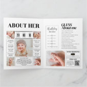 Grappig magazine 1e verjaardag uitnodiging (Binnen)