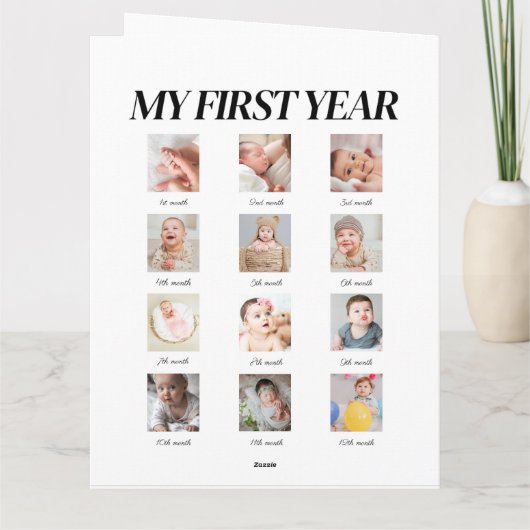 Grappig magazine 1e verjaardag uitnodiging (Achterkant)