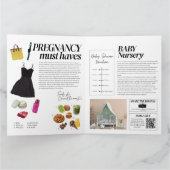 Grappig magazine baby shower uitnodiging (Binnen)