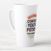 Grappig Magisch Elixir Ontwerp Latte Mok (Linkerhoek)