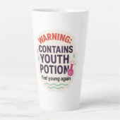 Grappig Magisch Elixir Ontwerp Latte Mok (Voorkant)