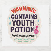 Grappig Magisch Elixir Ontwerp Likeurfles Etiket (Enkel label)