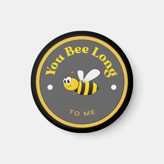 GRAPPIG Magneet - Je bent lang voor mij - Bijen (Voorkant)