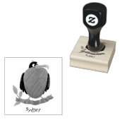 Grappig magnifieke kogelvogels cartoon rubberstam rubberstempel (Gestempeld)