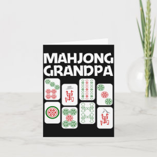 Grappig Mahjong-cadeau Opa Vader Mannen Tegel Game Kaart
