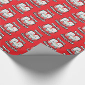 Grappig Mahjong cadeau _Verzameling van de Wijzen Cadeaupapier (Hoek)