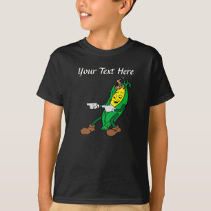 Grappig Maïs Cartoon ontwerp T-shirt