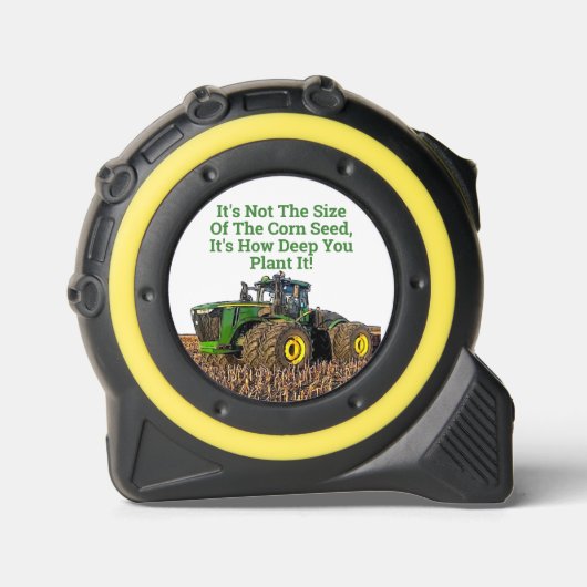 Grappig maïs diepte planten trekker Boerderij grap Rolmaat (Voorkant)