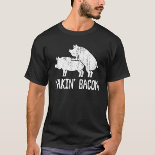 Grappig maken spek kunst voor mannen vrouwen cool t-shirt