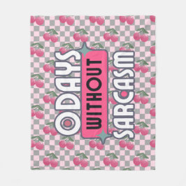 Grappig mam 0 dagen zonder sarcasme fleece deken