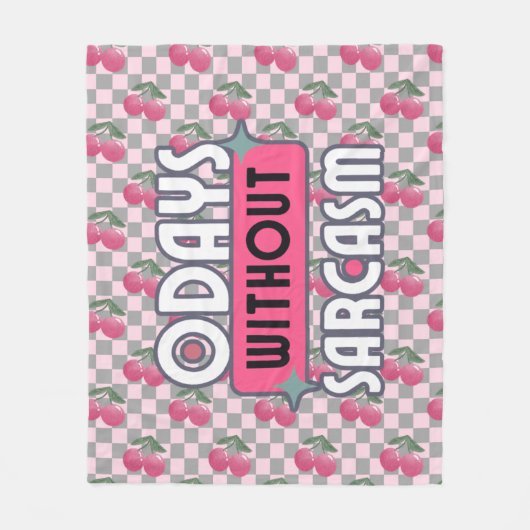 Grappig mam 0 dagen zonder sarcasme fleece deken (Voorkant)