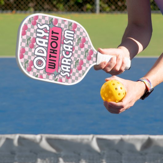 Grappig mam 0 dagen zonder sarcasme pickleball paddle (Insitu)