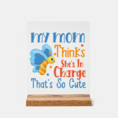 Grappig mam baby kinderkamer woord kunst acryl bord (Voorkant)