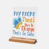 Grappig mam baby kinderkamer woord kunst acryl bord (Hoek)