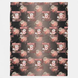 Grappig mam citaat overal afdrukken fleece deken