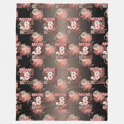 Grappig mam citaat overal afdrukken fleece deken (Voorkant)