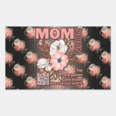 Grappig mam citaat overal afdrukken rechthoekige sticker (Voorkant)