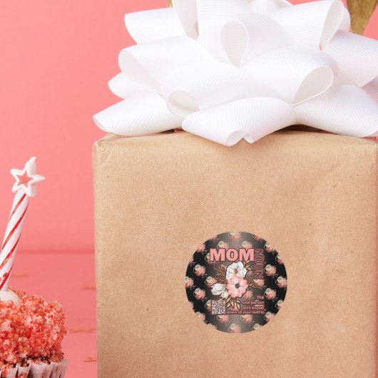 Grappig mam citaat overal afdrukken ronde sticker