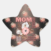 Grappig mam citaat overal afdrukken ster sticker (Voorkant)