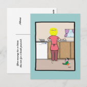 Grappig mam, de Jig is U Briefkaart (Voorkant / Achterkant)