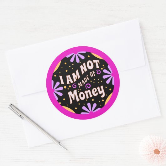 Grappig mam Gezegde dat ik niet gemaakt ben van ge Ronde Sticker (Envelop)