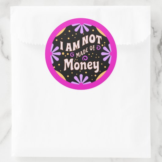 Grappig mam Gezegde dat ik niet gemaakt ben van ge Ronde Sticker (Tas)