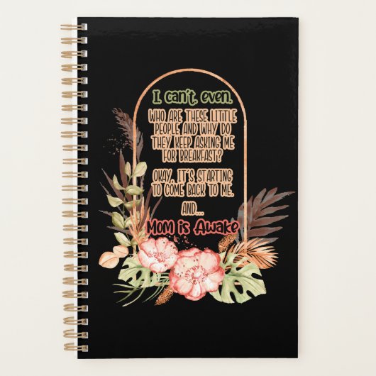 Grappig mam Gezegden mam is wakker Planner (Voorkant)