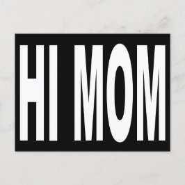 Grappig mam in grote letters briefkaart