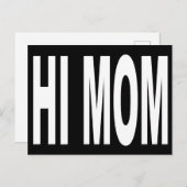 Grappig mam in grote letters briefkaart (Voorkant / Achterkant)