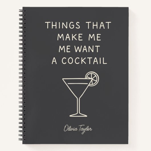 Grappig Mam Leven Drink Volwassen Humor Naam Notitieboek (Voorkant)