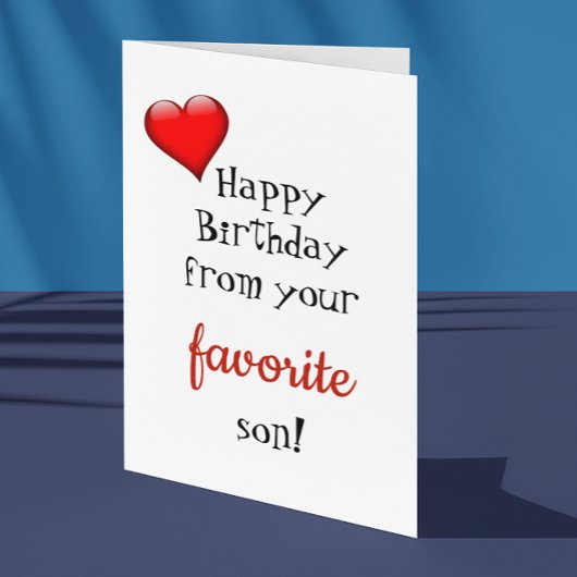 Grappig mam moeder geboortedag Kaart van favoriete