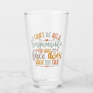 Grappig mam ontwerp dat ik niet verantwoordelijk k glas