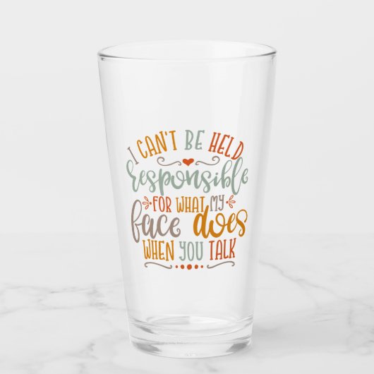 Grappig mam ontwerp dat ik niet verantwoordelijk k glas (Voorkant)