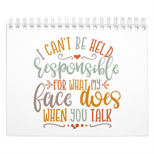 Grappig mam ontwerp dat ik niet verantwoordelijk k kalender (Hoes)