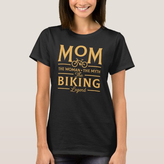 Grappig mam The Biking Legend T-shirt (Voorkant)