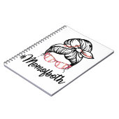 Grappig mam van Beide Baseball mama Softball Notitieboek (Linkerzijde)