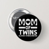 Grappig mam van Twins Classic Overhaalver Cool Twi Ronde Button 5,7 Cm (Voorkant /achterkant)