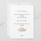 Grappig mam verjaardag Kaart van dochter bloemenpr (Achterkant)