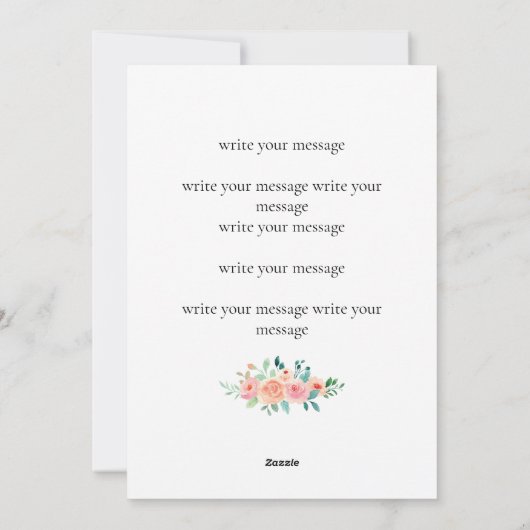 Grappig mam verjaardag Kaart van dochter bloemenpr (Achterkant)